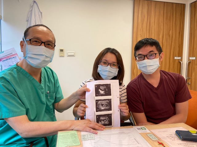 繼第一胎成功的經驗，兩年後我們夫妻又來讓黃醫師診斷協助人工授孕，這次也一樣幸運的又一次就成功懷上二寶
